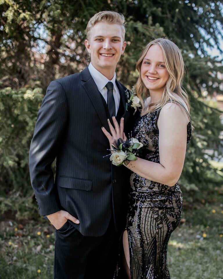 Spent our senior prom going 4 wheeling and dirt bike riding while someone (Chandler) crashed his bike. But it made for a great day!