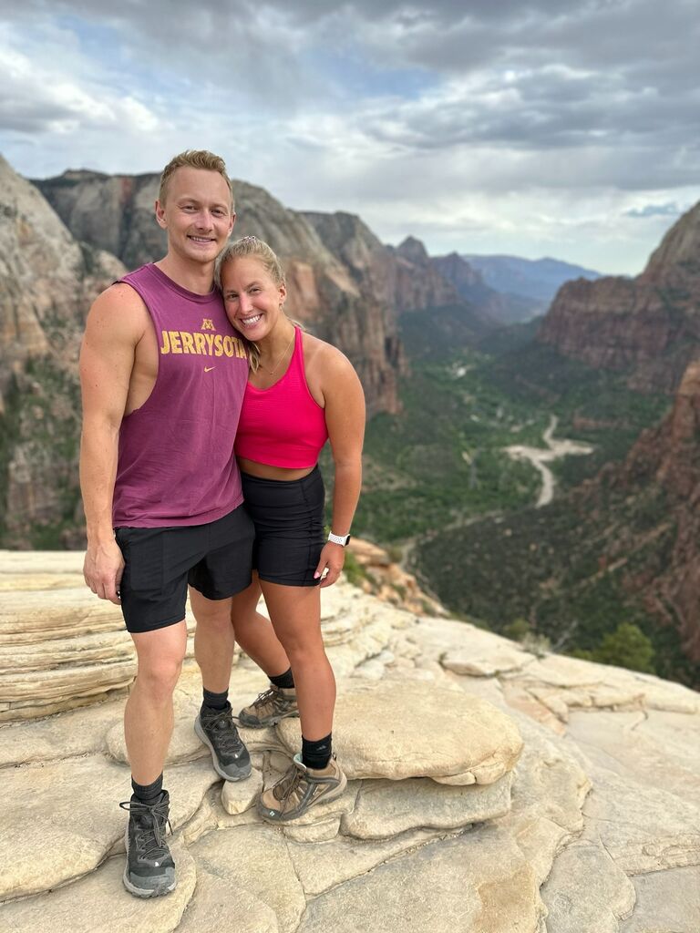 If you've learned anything throughout this journey it is that we both love adventure. When a Daniels Family vacation landed us in Las Vegas we immediately searched for a way to hike the infamous Angel's Landing  at Zion National Park. Ask us about our hour car detour, or how we hiked 2.5 miles in the wrong direction. 