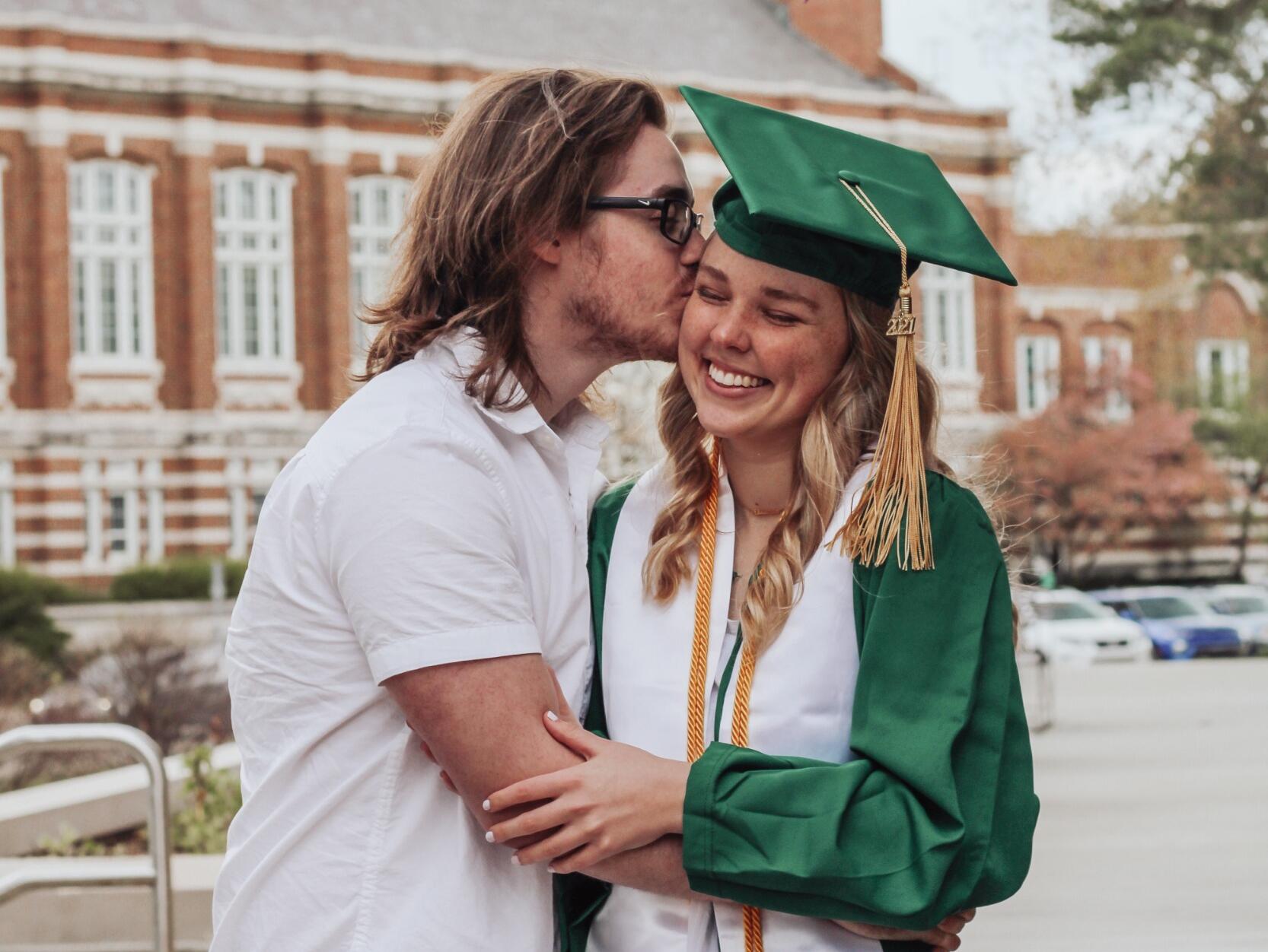 Jeff and Elizabeth's relationship continued throughout college and graduation.