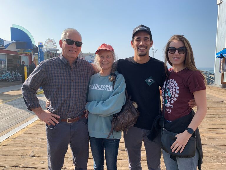Its a California Christmas! Mom and Dad travelled across the country to celebrate Christmas LA style with 75 degree weather daily. A Christmas we will never forget.