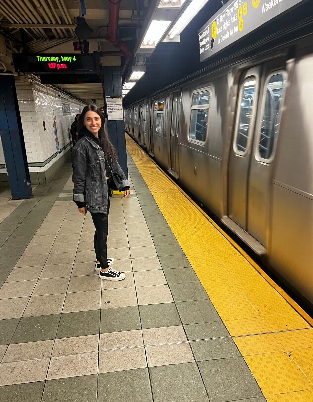 1st subway ride together.