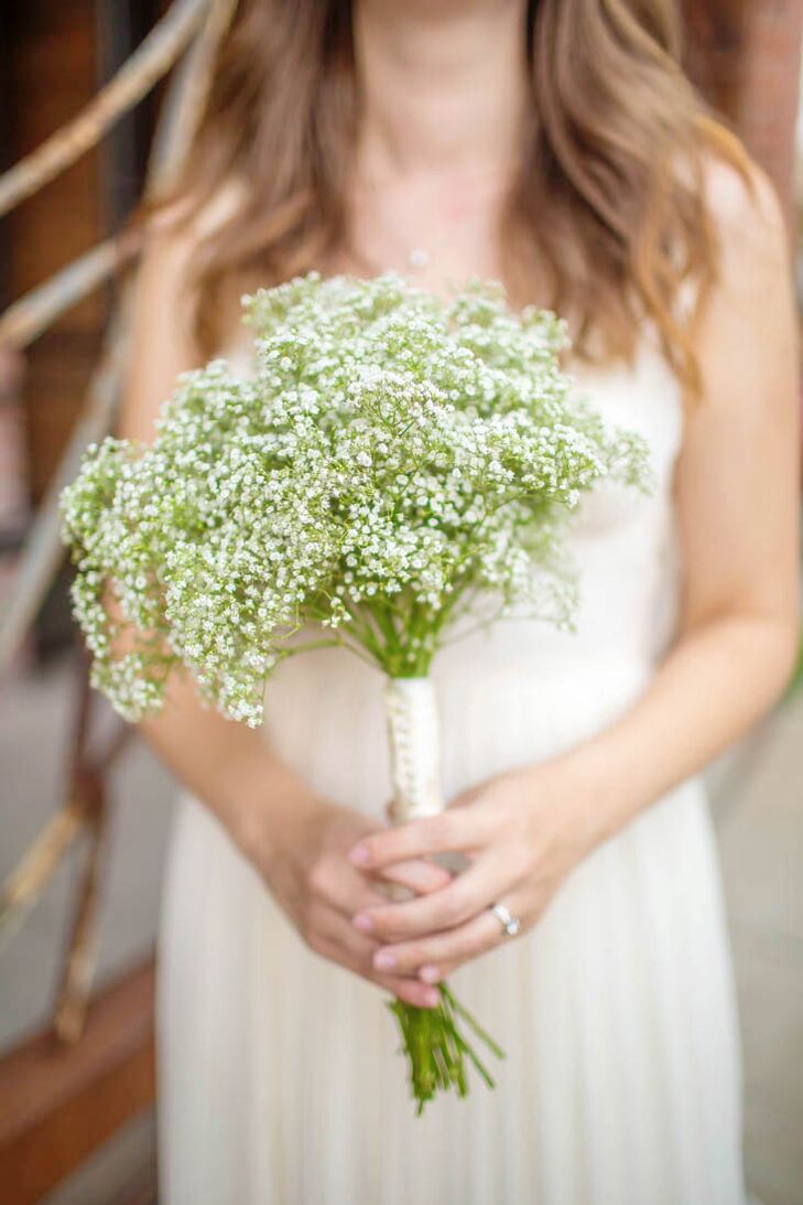 Simple Diy Baby S Breath Wedding Bouquet