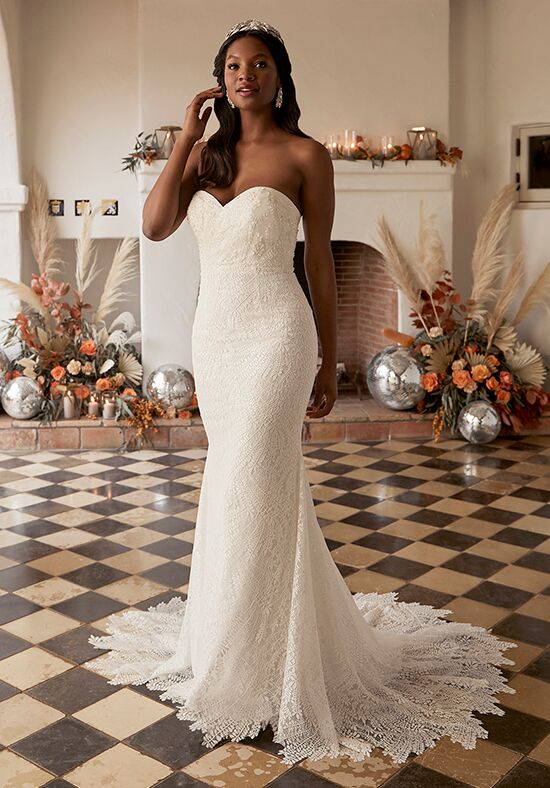 Black lace ballgown wedding dress by Casablanca Bridal ca-decklyn