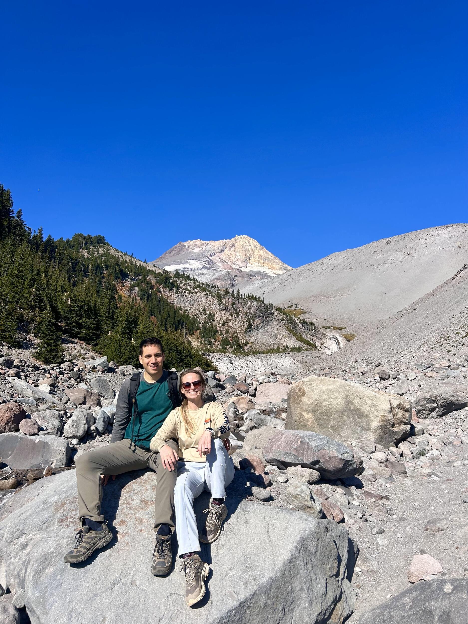 Visiting Mount Hood for first trip as an engaged couple. 