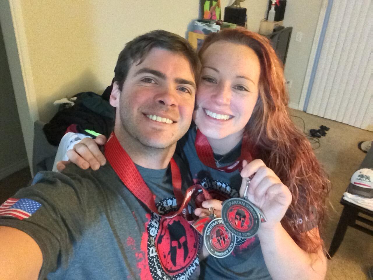 Our 2nd Spartan Race and the first of our Trifecta metals that year.