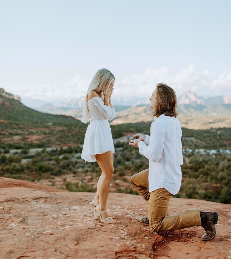 Buddy Proposed at Bell Rock in Arizona.