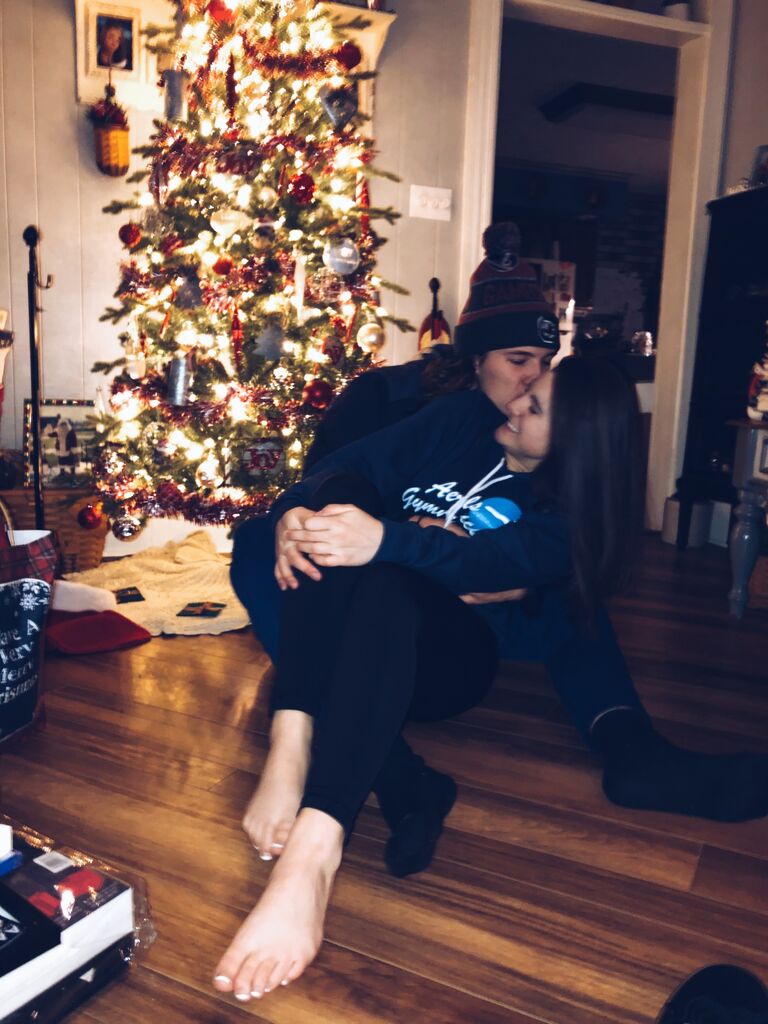 This was their first Christmas they spent together. 