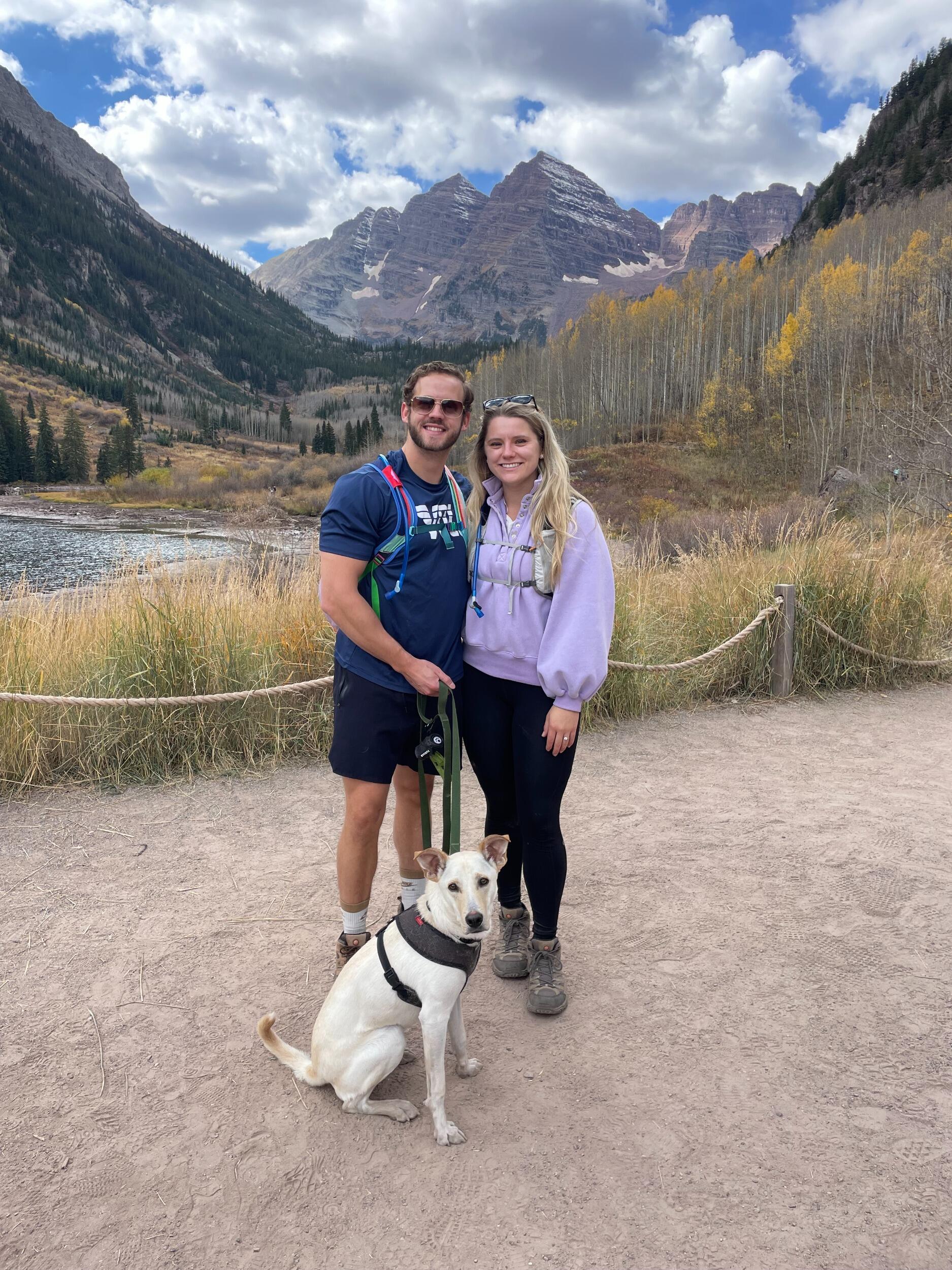 After discussing adopting a dog for sometime, Alec and Maddy stumbled across the perfect one at an adoption event and Estes joined the crew!