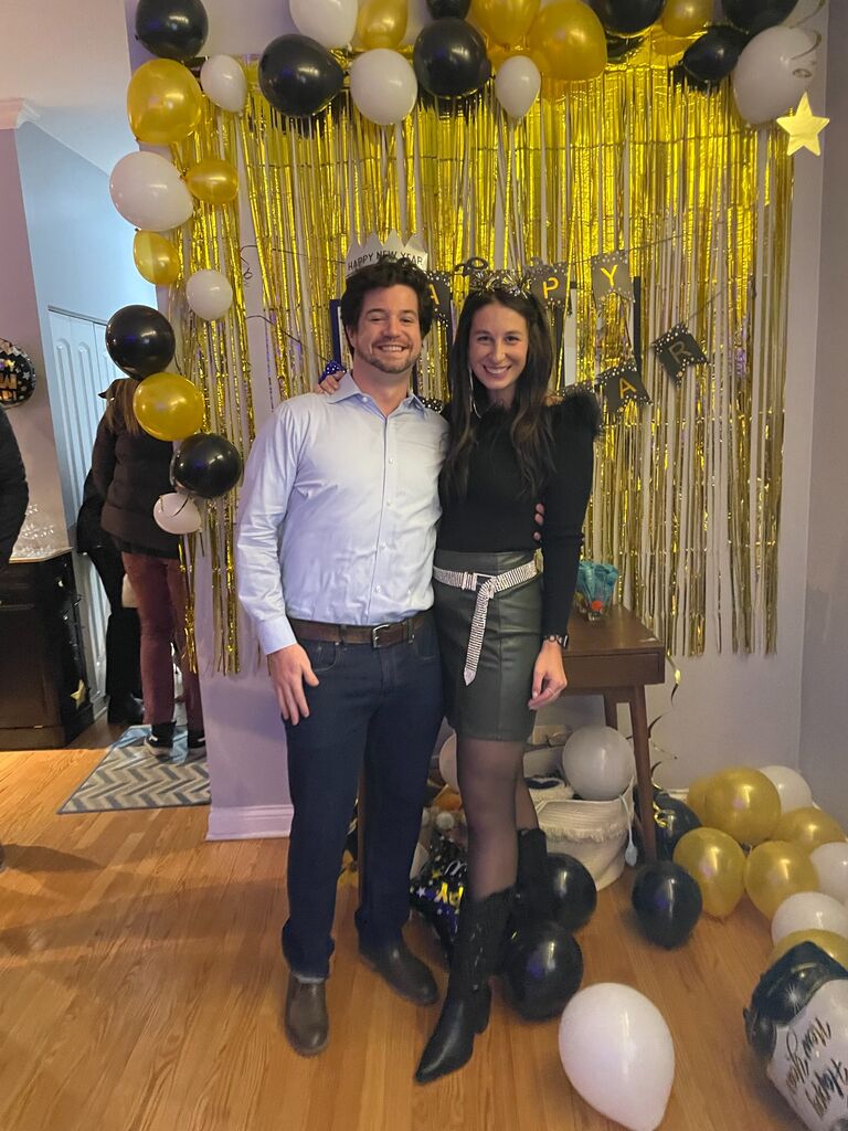 We threw a NYE party and everyone thought Sean was going to purpose. He did not, but it was still a great party! 