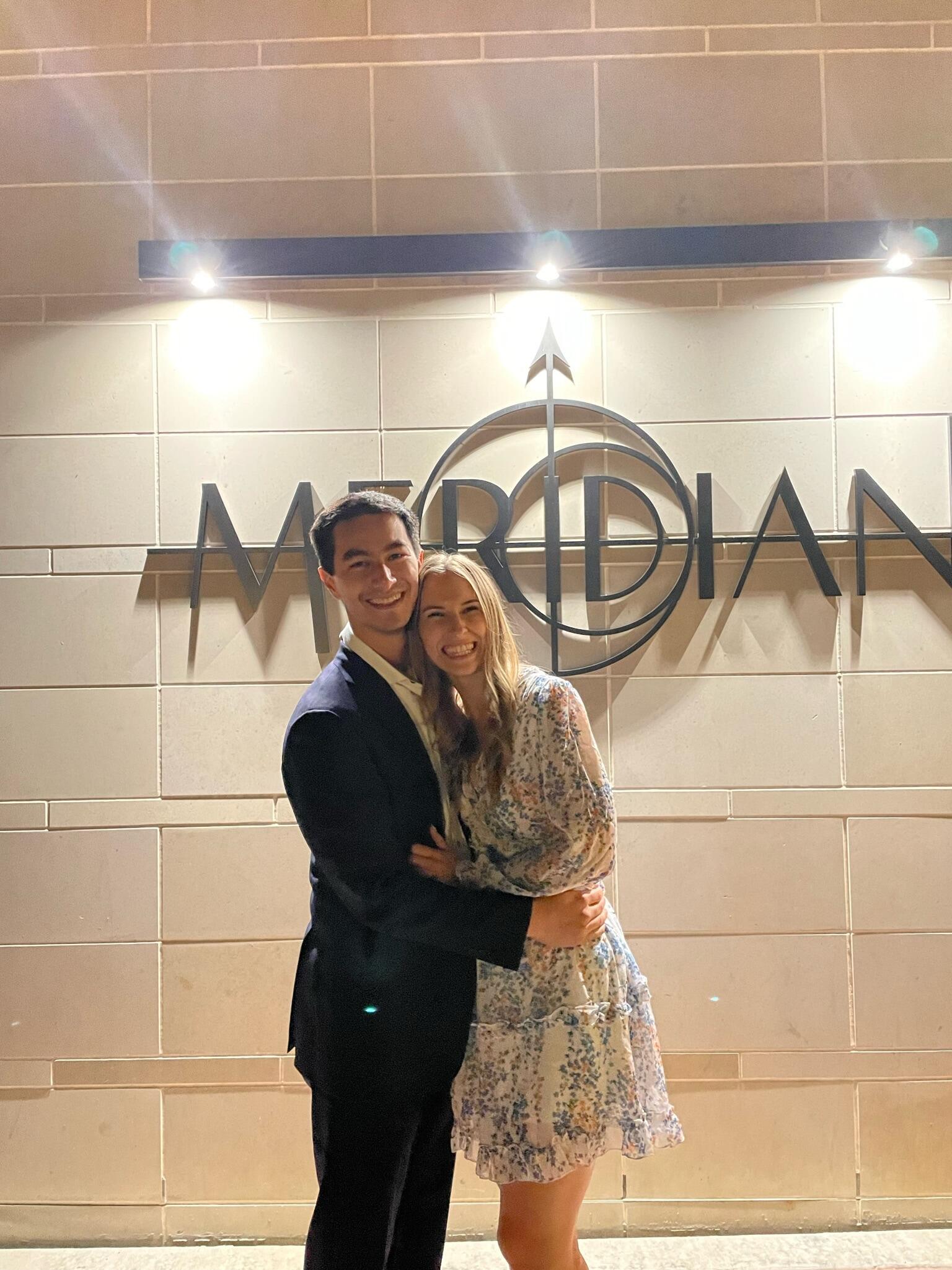 The sweetest date night. Adam showed up on my doorstep with a bouquet of pink flowers and we went to a fancy dinner at Meridian! SO much fun! 

-Ryann 