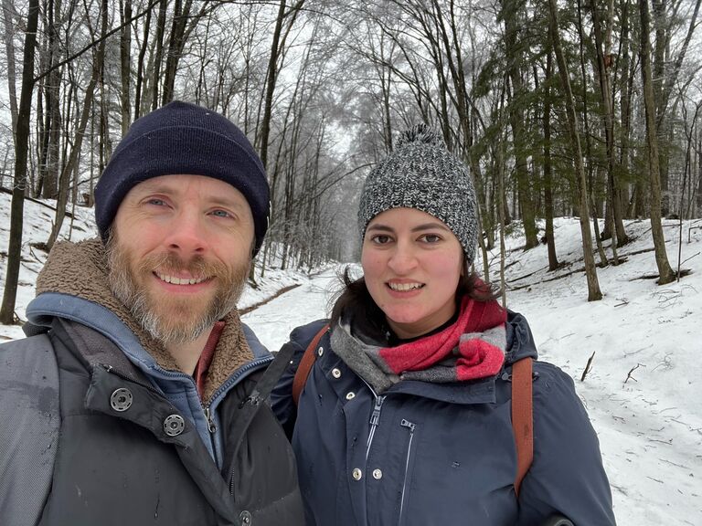 Our first couples trip to Phoenicia! It was a state of emergency so we went for a walk in the iciest place we could find.