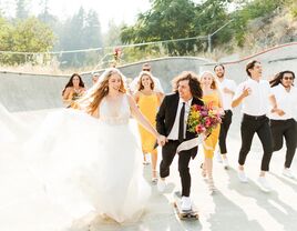 outdoor bohemian wedding in Oregon