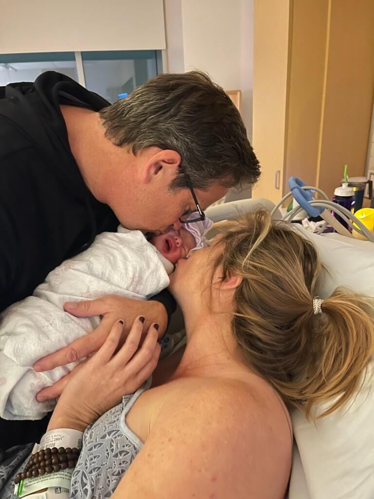 Kelly and David welcome their daughter Cleo Beverly Derouin Humphrey to the world.