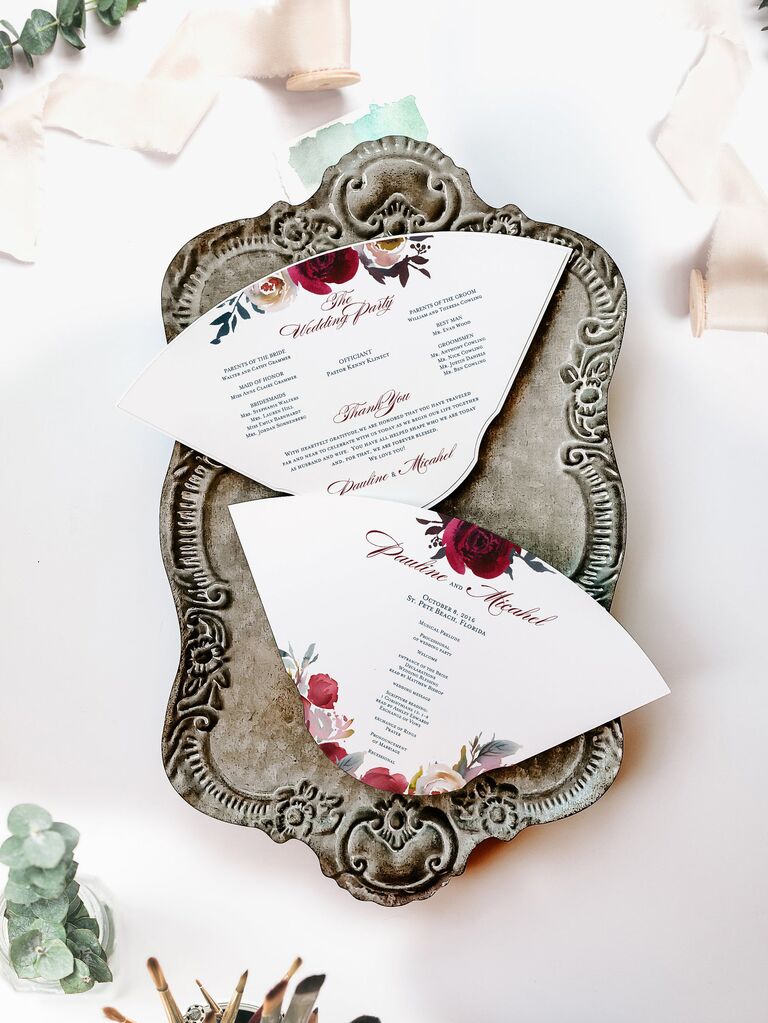 Wedding Program Fans - Keep Your Guests Cool and Informed