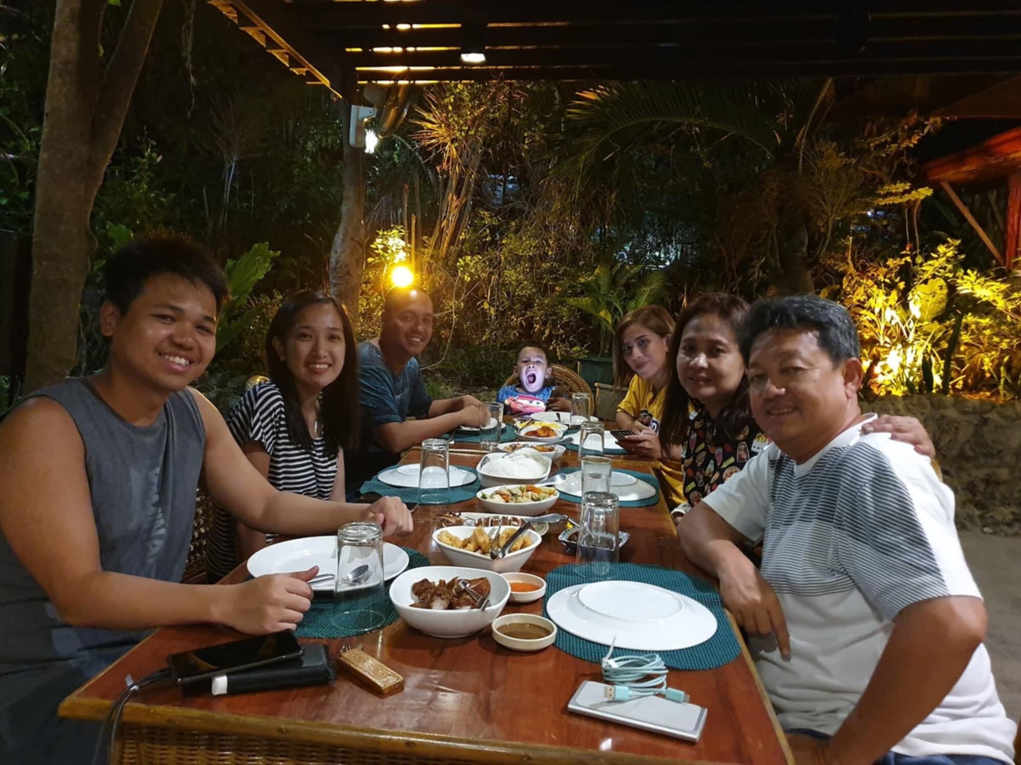First Dinner with the Acuña's