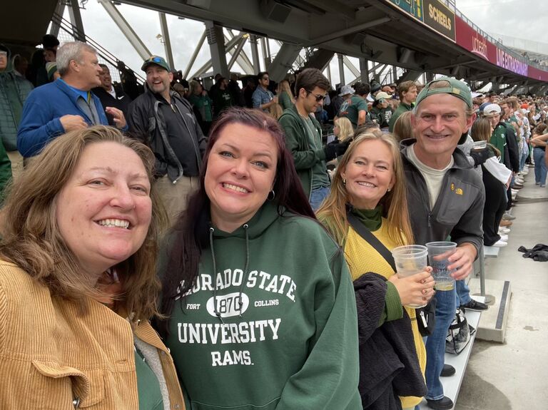 A glimpse in the future! 
CSU homecoming with Kaitlin and Sydney 