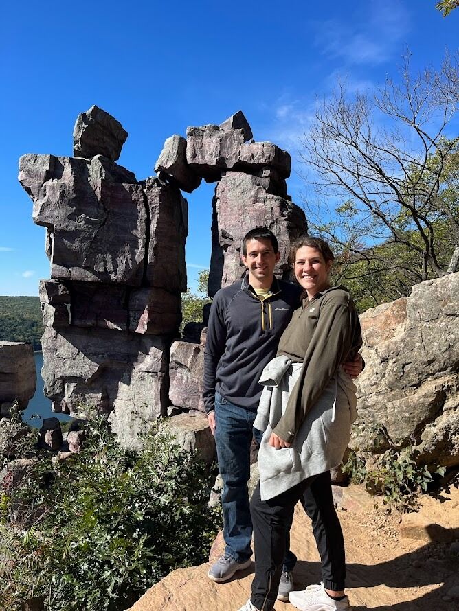 Our first "official" date. Devil's Lake State Park.