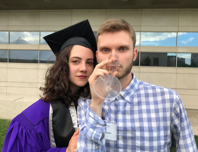 Alexa's graduation from Northwestern! {Fun Fact: check out the photo from next year's graduation, our outfits MATCHED across the years} 
