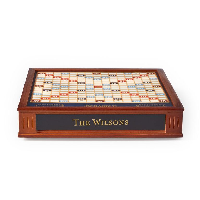 Personalized wooden Scrabble board