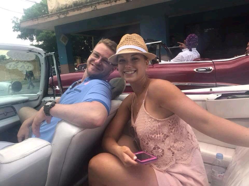 Cuba for Tori's birthday. Classy cigars, rum and then heartburn. 