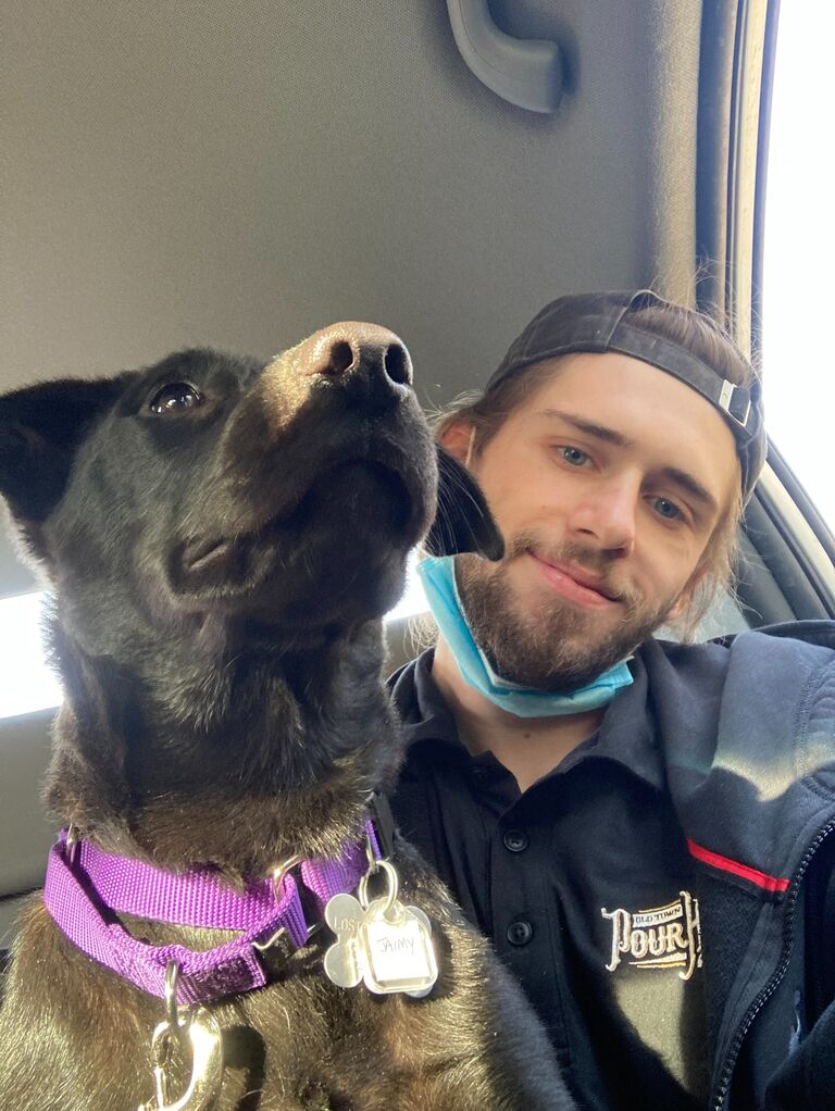 Christian ran into Jamie and instanly fell in love, so we came home with Luna the first addition to our little family