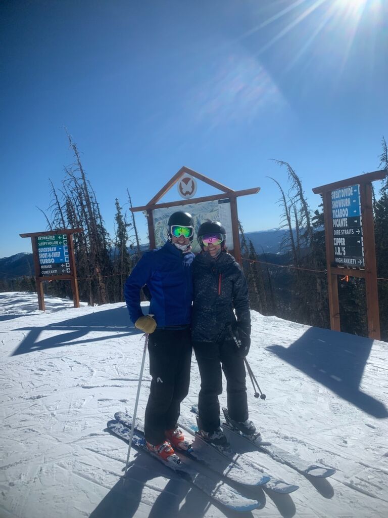 Our first time skiing together at Monarch Mountain outside of Salida, CO
