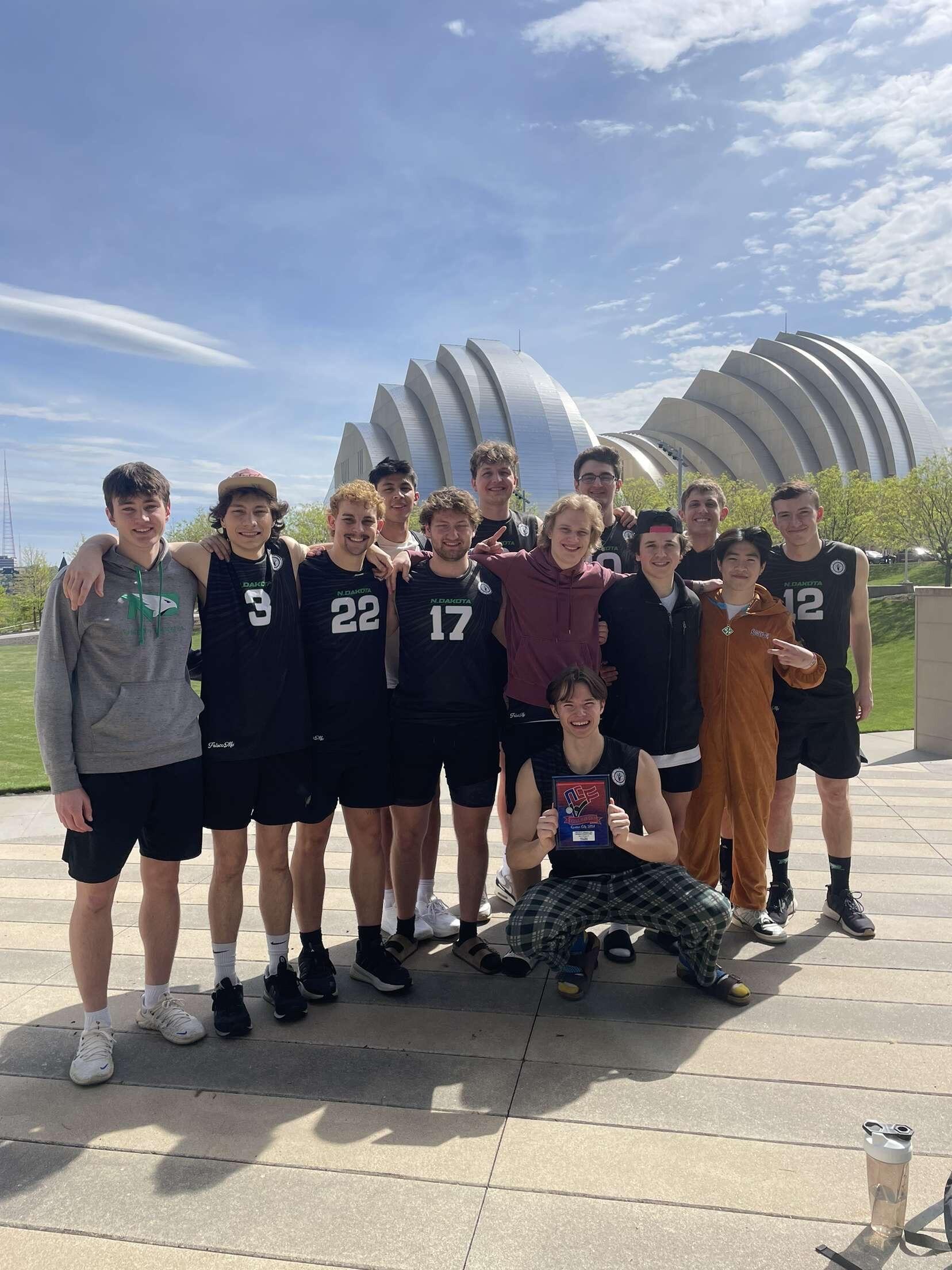 Mitchell joined the UND Men's Club Volleyball team when he was done with basketball, and Sierra was their superfan. The team even won the DII Silver Bracket at nationals!