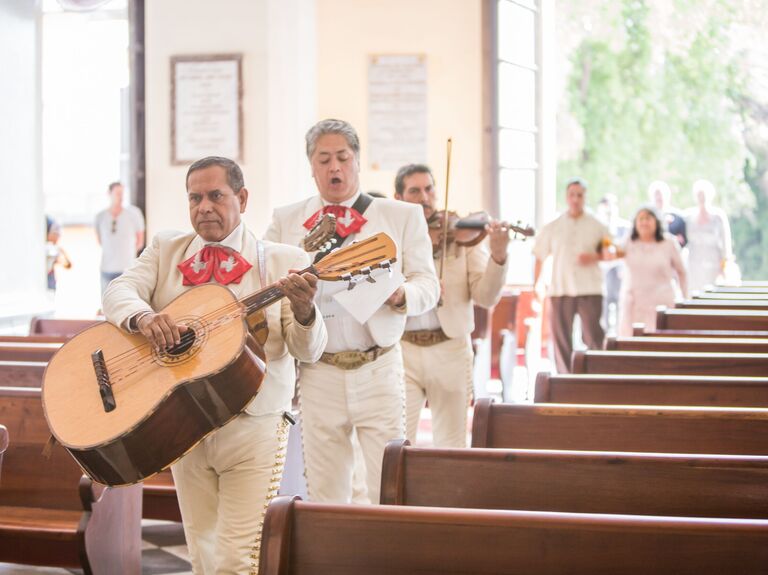 Live music at a wedding ceremony idea for a personalized wedding. 