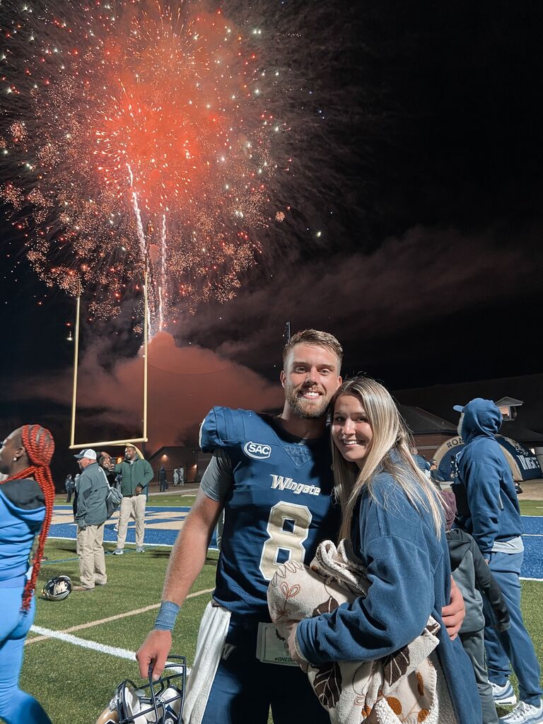 Cue the fireworks! In 2022, Kris was finishing up college and Noah was playing football. 