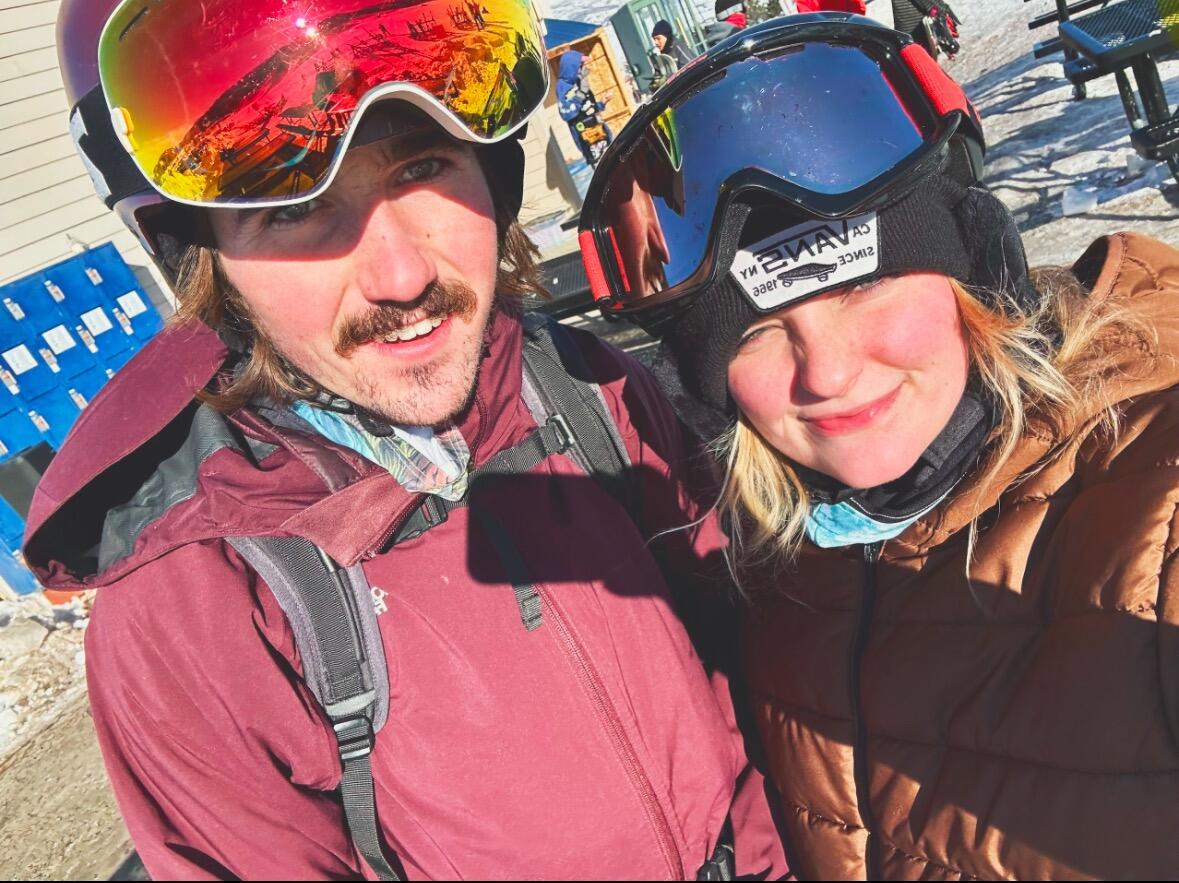 First time skiing together at Nordic