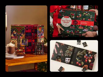 Collage of three couples advent calendars