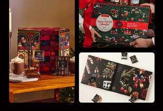 Collage of three couples advent calendars