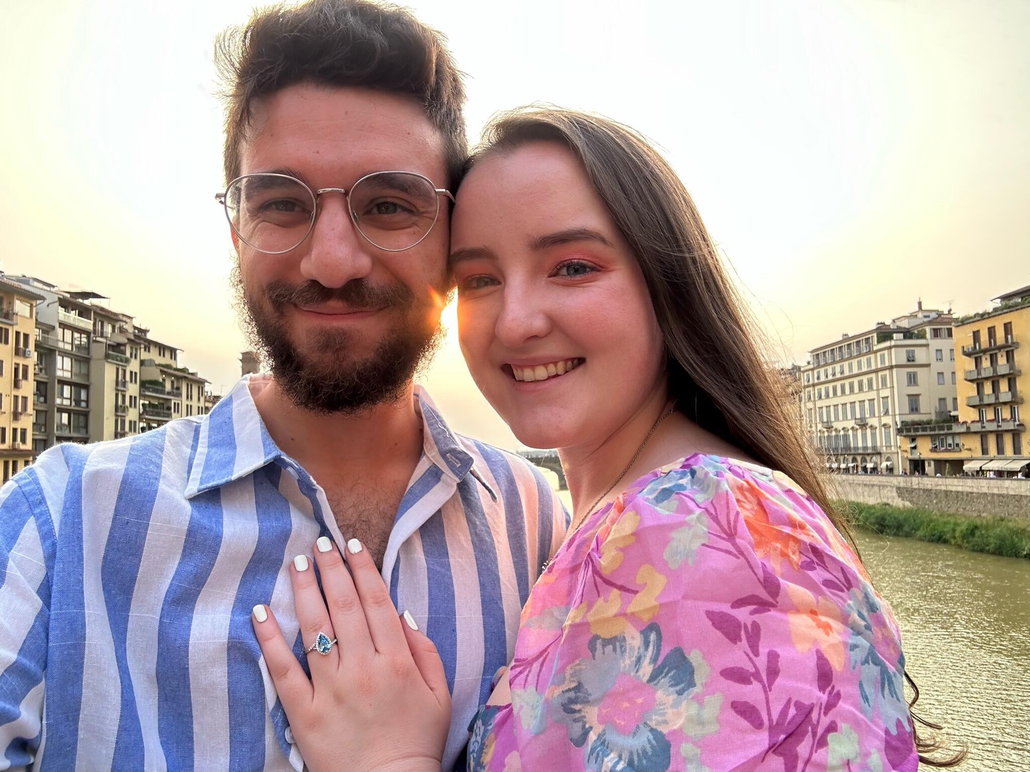 3.5 years, 2 moves, 1 Metallica tour, and a crazy Italian vacation later, Stephen proposed in Venice. 