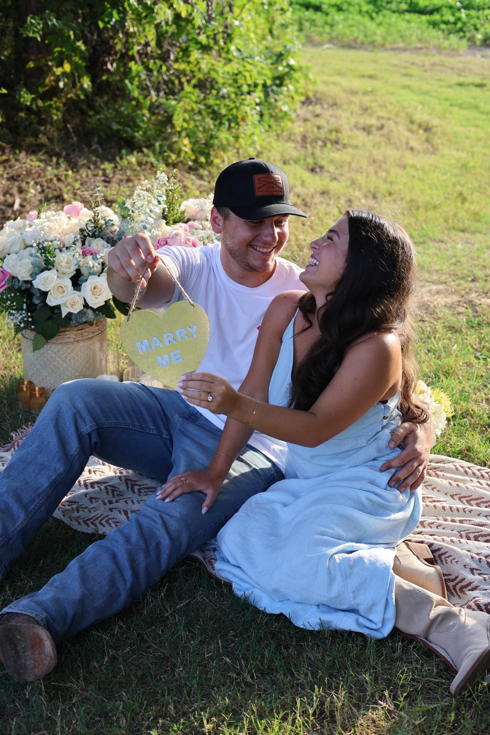 The day Luke and Gabby got engaged! It was a special day as Gabby always wanted her mother’s wedding band and Luke proposed with it! 