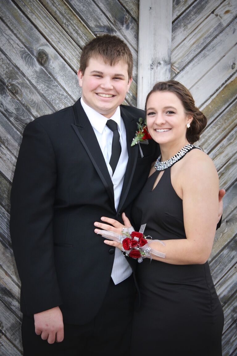 We met at The Crossing, a church camp we both grew up going to. We started dating at the end of our senior year. This is Cassidy's senior prom.