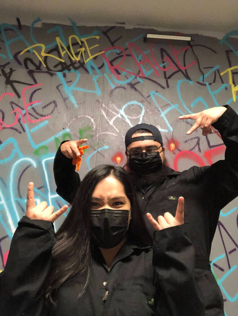 Spent Valentine's Day post pandemic in a Rage Room! Best. Date. Ever. xD