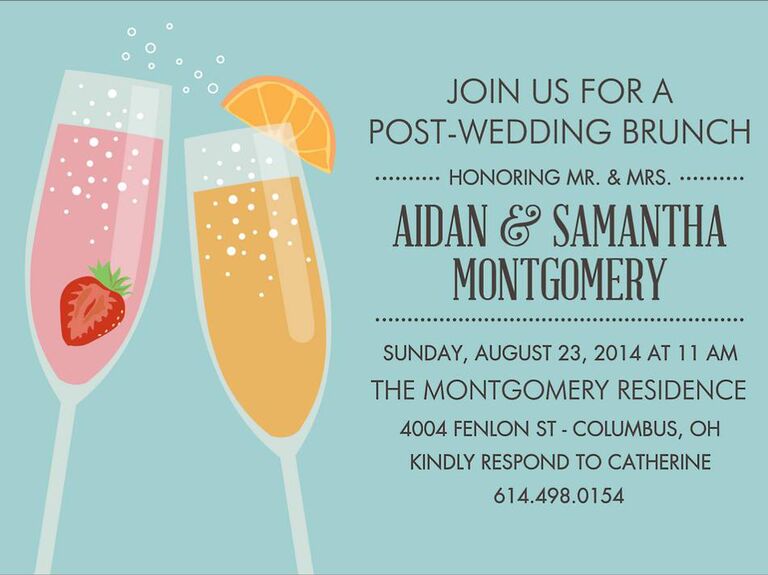 21 Charming and Cheery Wedding Brunch Invitations