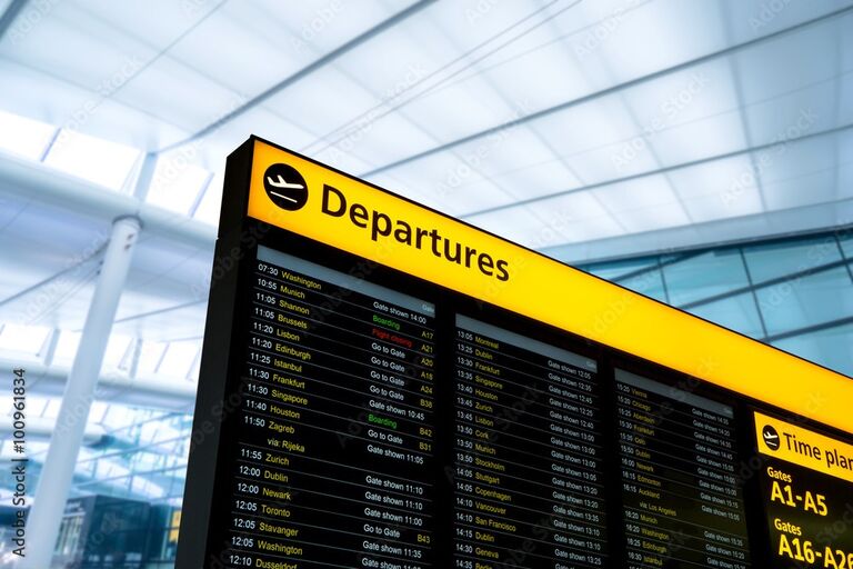 Check-out and departures