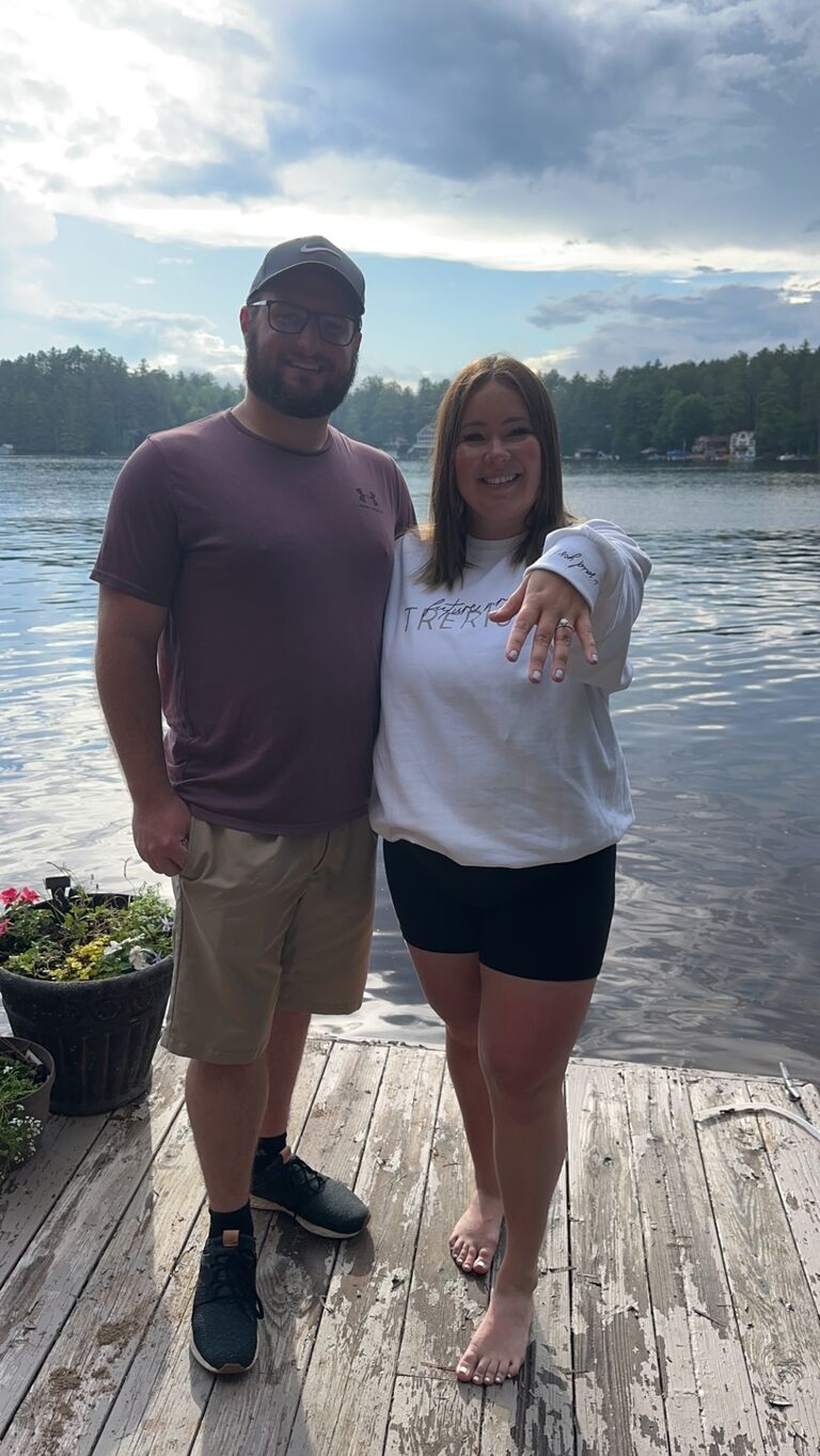 YES to forever!!! 
Vacationing on Brantingham Lake, Blake planned a surprise, and we couldn't be more thankful to share this moment with our families. 