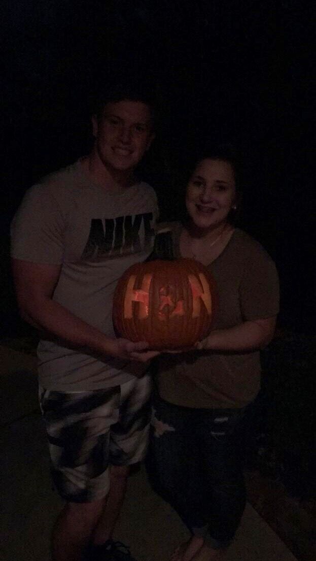 Our first Halloween / pumpkin carving as a couple