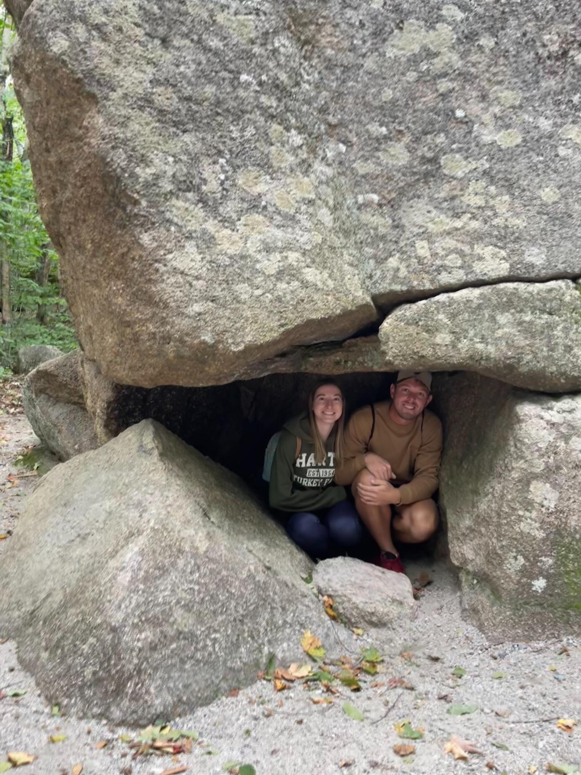 First vacation together to NH. Picture taken at Franconia Notch State Park