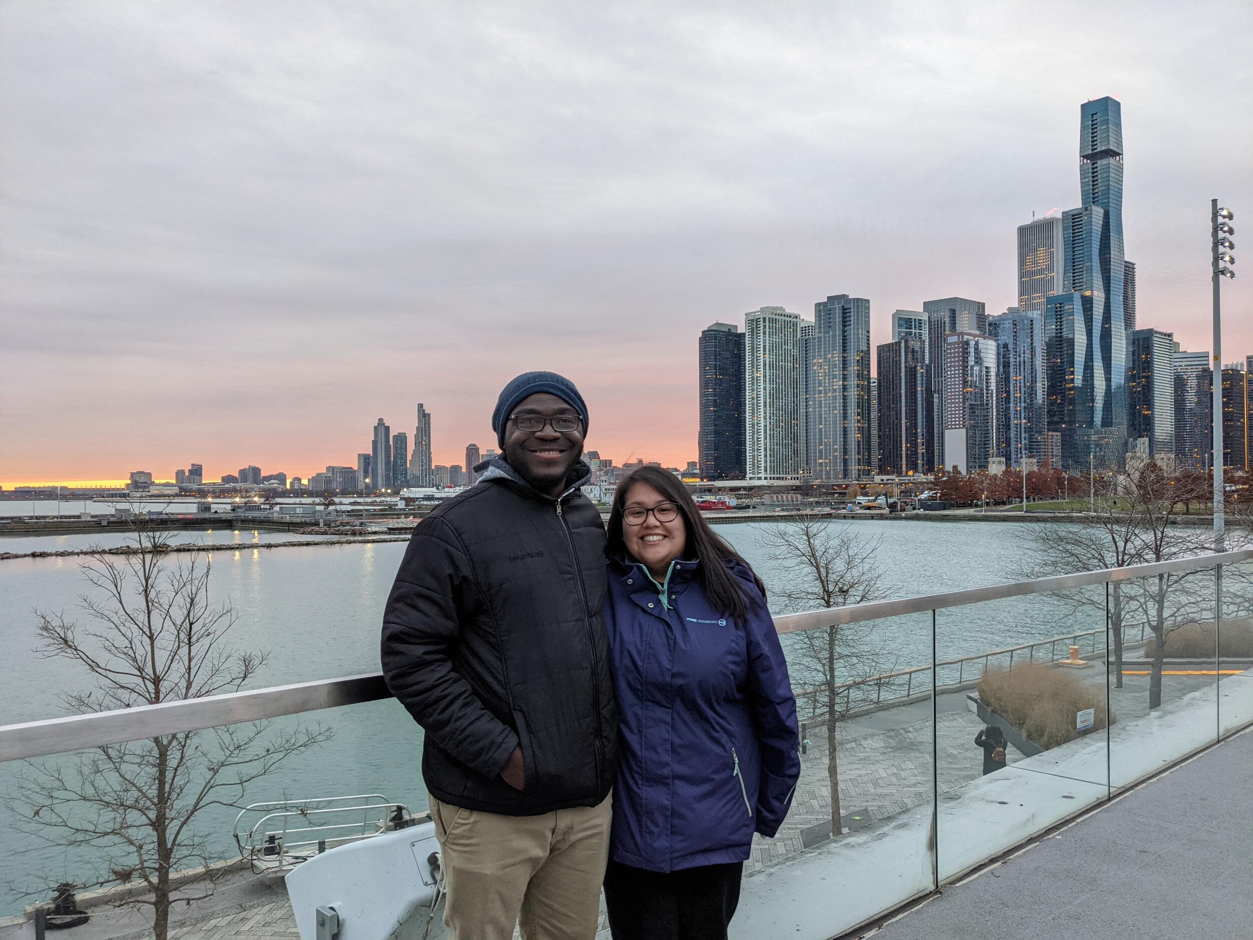 Prince showing Jacque his stomping grounds in Chicago, IL. 