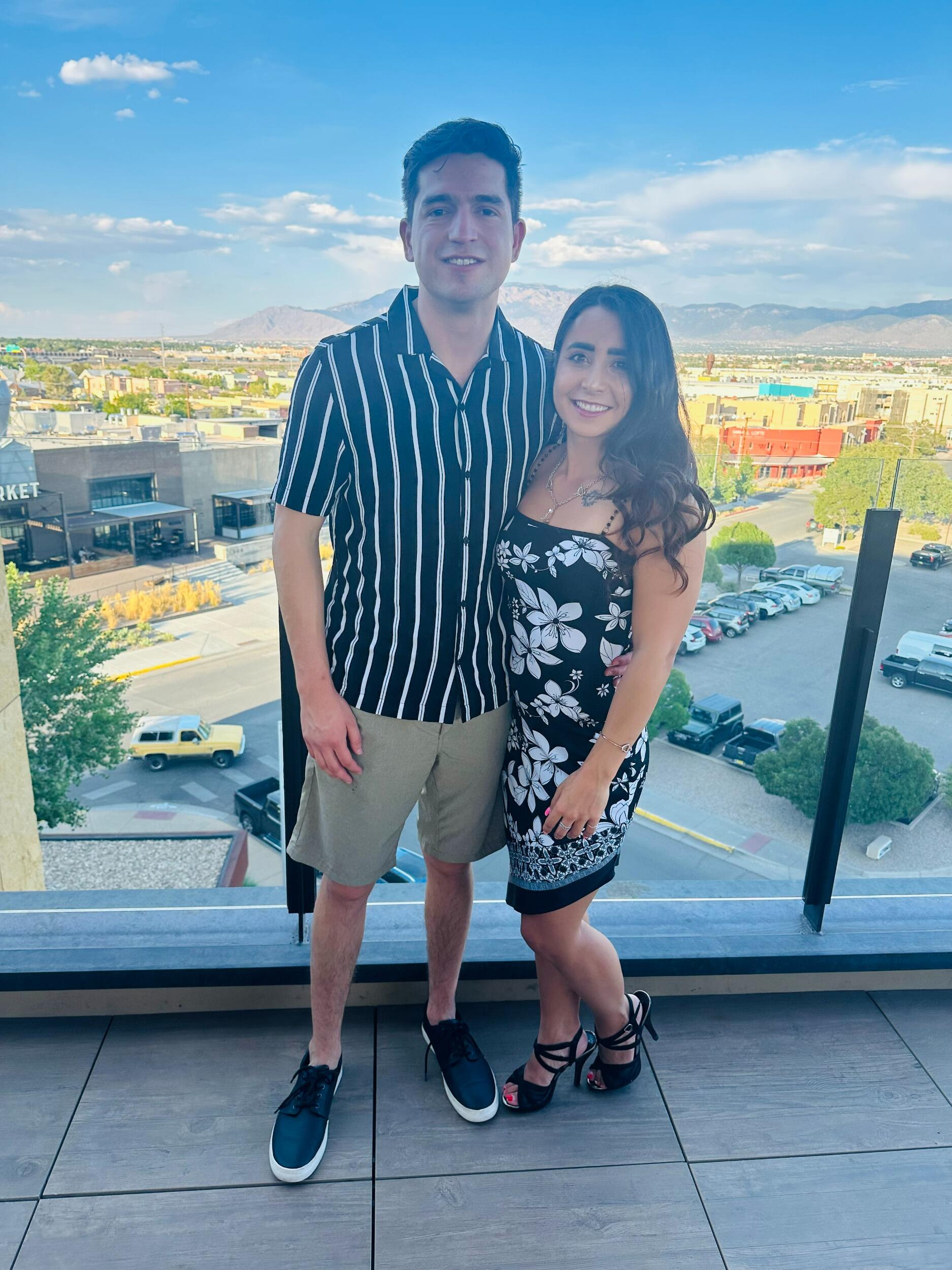 One of the many reasons I fell in love with Nick—his surprises! He told me to get dressed up because he was taking me out, and he did not disappoint. ✨ A romantic evening at Level 5 in Hotel Chaco, with the most beautiful view and even better company. ❤️
