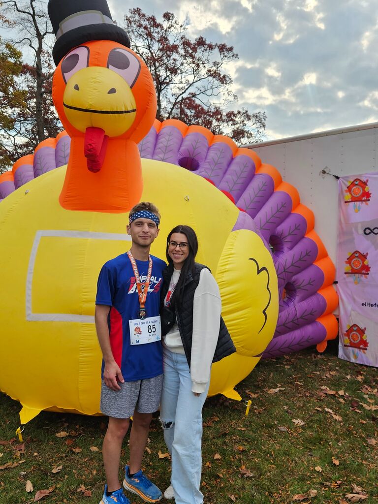 After the Fallback Half-Marathon on Long Island. 