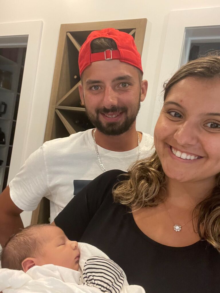 Meeting our niece for the first time