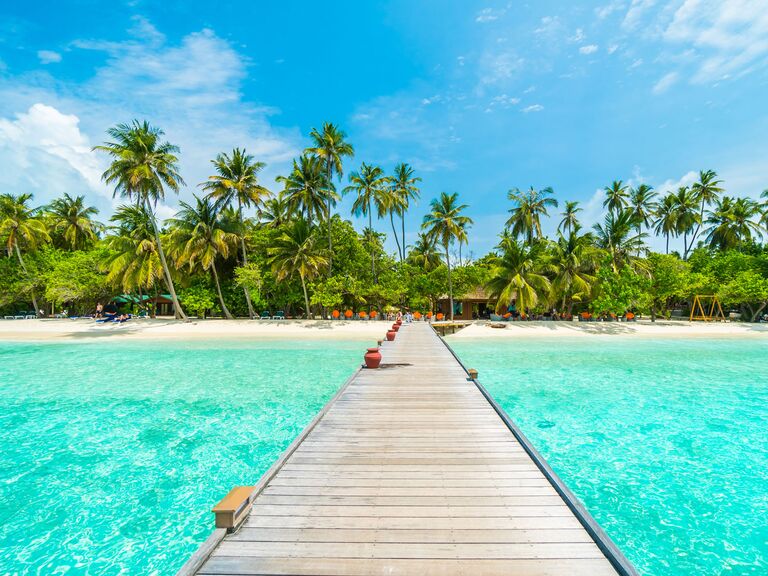 Best honeymoon destination - Maldives beach