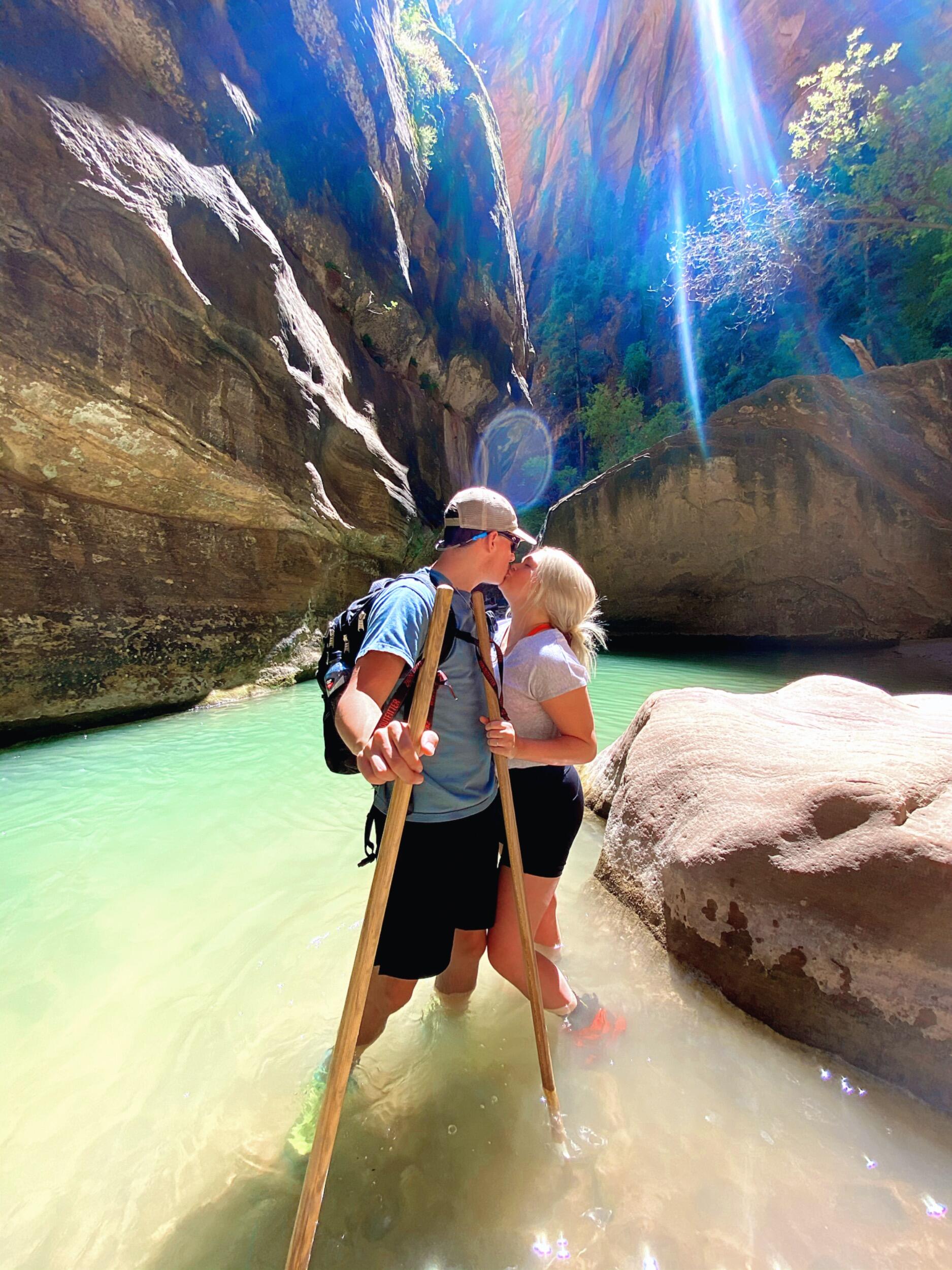 Visited one of the most beautiful places in the world- Zion National Park and hiked The Narrows!