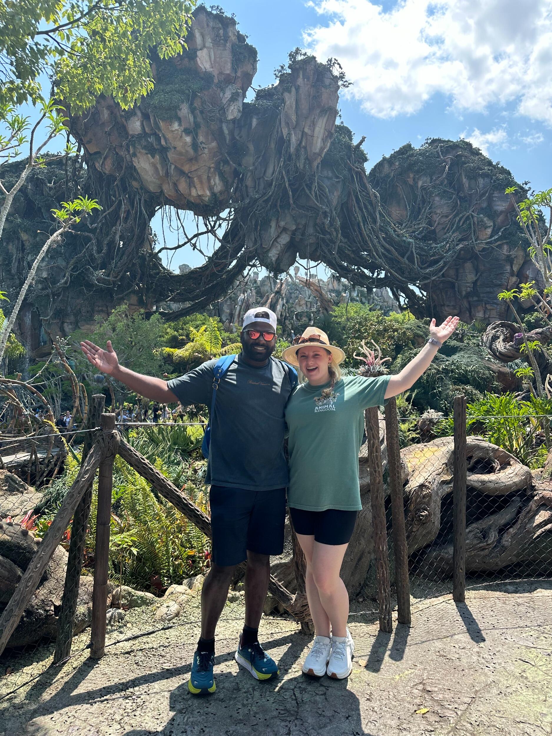 Having fun at Disney World in Orlando. Rahul was not as excited for the rides as Audrey, but was the best sport!