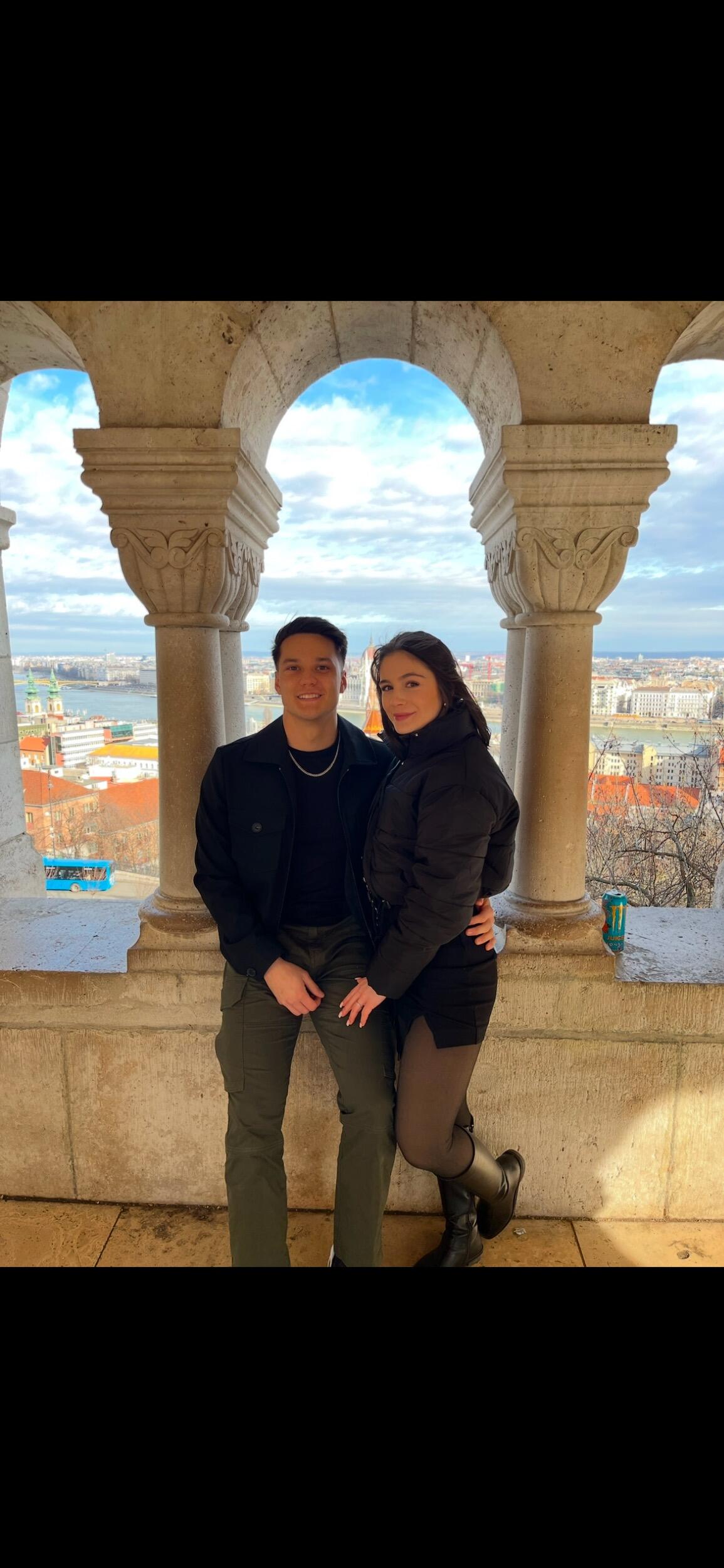 Budapest, Hungary-
We kept getting lost because Ariana was horrible at navigating public transportation. Went on a dinner cruise to see all of the sights lit up at night. Sightseeing around the city was gorgeous. And we spent a day at the outdoor spa.