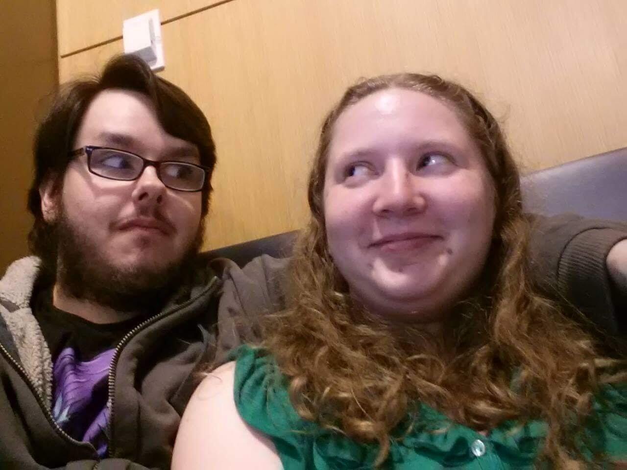 We met at work, and at school. We were student workers who never took a class together but he helped me at work and I helped him pass Art History. It was a "meet cute" if there ever was one.